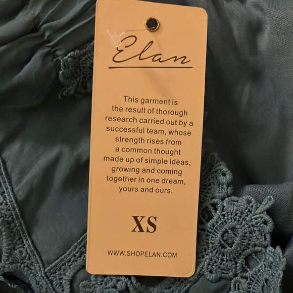 NWT Elan XS Blue Mini Skirt Tiered Ruffled Casual - Picture 3 of 11